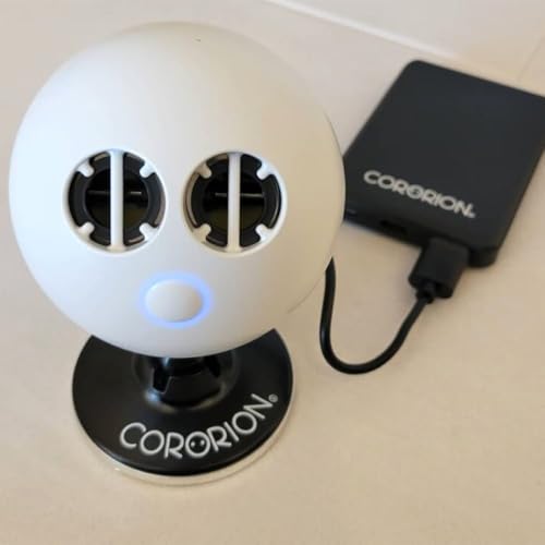 CORORION �R�����I�� �����C�I���̏��^�� �g�їp ��C�I�����f�B�b�N �}�C�i�X�C�I�������@, ���Z�x2200��ions/cc, �p�[���z���C�g, DC-5V, 225g, H100mm����250mm, ION MEDIC/CORORION, ���[�J