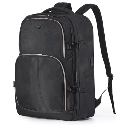 Flight Knight 55x40x20cm Ryanair Priority Free Carry On Over Head Cabin Backpack Bag for Travelling USB Port Padded Comfortable Rucksack - Carry On Luggage For easyJet, Ryanair, BA, Jet2 & Many More!