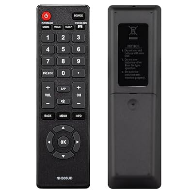 NH305UD Remote Control Replacement for Emerson TV Remote, Universal Remote Control for Emerson TV LCD HDTV Models LF402EM6 LF461EM4 LF501EM4 LF501EM5F LF391EM4 LF320EM4 LF461EM4A LF290EM4