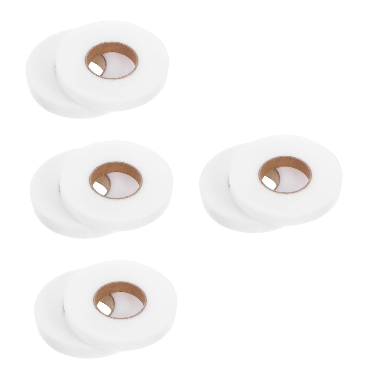 NUOBESTY Lot De 4 Rubans Adhésifs Double Face Pour Vêtements Thermocollants Faciles À Appliquer Pour Couture Broderie Et Décoration 2 Rouleaux X 4
