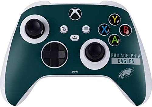 Skinit Decal Gaming Skin Compatible with Xbox Series S Controller - Officially Licensed NFL Philadelphia Eagles Retro Logo Design