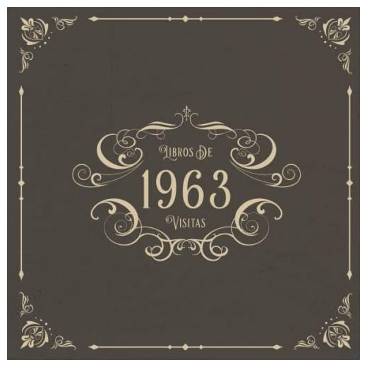 1963 Libros de Visitas: Libros de visitas para fiestas de cumpleaños de estilo vintage para que la familia y los amigos inserten saludos y mensajes | 100 páginas