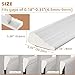 118” Wedge-Shape Foam Window Weather Stripping Door Seal Strip,Soundproofing Frame Winter Insulation Tape for Exterior Front Door,Noise Cancelling Window Inserts,Door Gap Filler Light Blocker,White