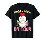 Crazy Chicks lustige Hühner Auf Tour Fortgehen