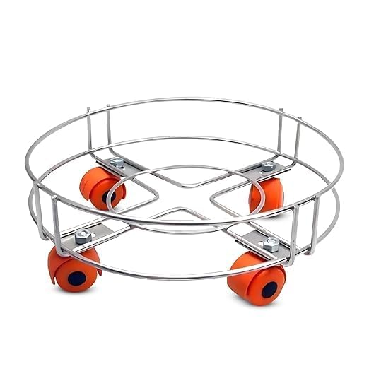Stainless Steel Gas Cylinder Trolley with Wheels | Heavy Duty LPG Cylinder Stand Holder | Durable Gas Trolley for Easy Movement, Safe Storage & Kitchen Use-image-31