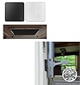 RV Sunroof Shade Window Cover 16x16 Inch Blackout Roof Vent Cover + All Aluminum RV Camper Screen Door Latch Replacement Kit for Right Handle