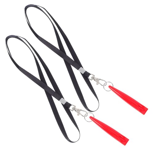 Outanaya 2個 犬笛 ペット訓練用高音ホイッスル ネックストラップ付き 犬と馬のしけ 無駄吠え抑制 トレーニング効率化 静かな環境作りに