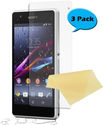 MOLADO Case for Sony Xperia Z1 Compact D5503 Premium 3 Pack Screen Protectors Film High Definition HD Clear Version