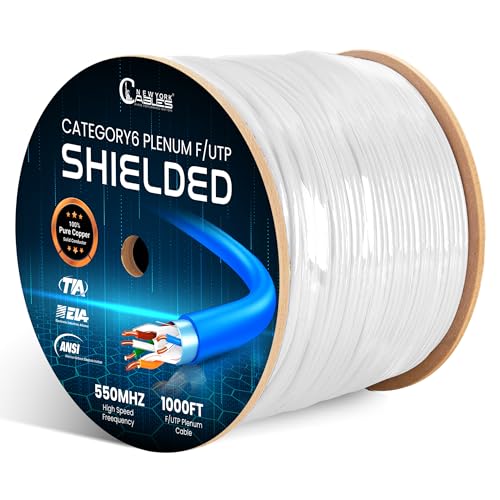 NewYork Cables Cat6 Plenum Shielded Cable (F/UTP) 550MHz