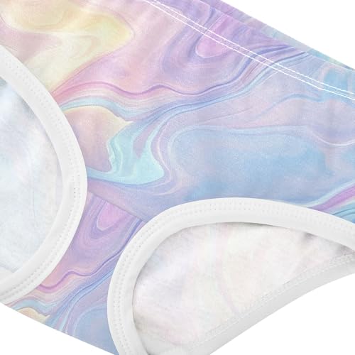 Toddler Underwear Floral 2t Cotton Cute Panties Girl Animal Briefs Undies Kids Beautiful Pastel Rainbow Liquid4