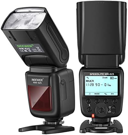 Neewer NW625 GN54 Speedlite Flash for Canon Nikon Panasonic Olympus Pentax Fujifilm DSLRs and Mirrorless Cameras and Sony with Mi Hot Shoe Like a9 a7 a7II a7III a7R III a7RII a7SII a6000 a6300 a6500