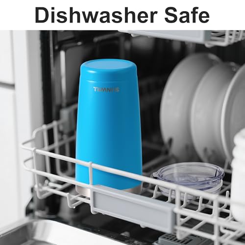 Image of SUNWILL Travel Coffee Tumbler 20 oz, Insulated Mug with Lid, Stainless Steel Cup for Outdoor, Powder Coated Royal Blue