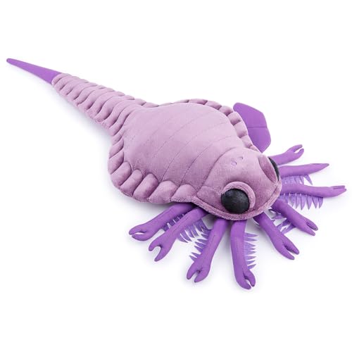lilizzhoumax Peluche Cangrejo Herradura - artrópodo extinto 50cm/19.6” Lindas muñecas de Relleno Roedores Suave Juguetes De Animales Salvajes Regalo de Decoración del Hogar para niños y niñas Morado