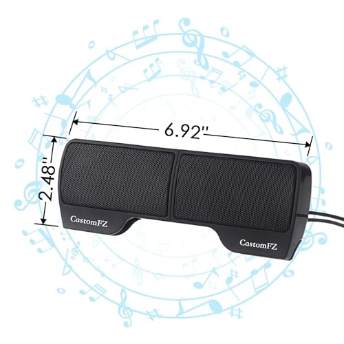 Image of Computer Speakers Desktop PC Speakers for Monitor, Music Speaker with Wired Handy Volume Control for Computers, Tablets TV, PC, Laptop, Black