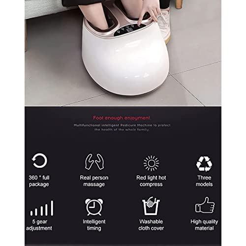 Foot Massager, máquina de masaje para pies con calor, para neuropatía y fascitis plantar, uso en casa (Color: Plateado) miniatura 4