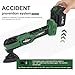 LAZYLAND 21V Cordless Oscillating Tool Kits, Brushless Oscillating Multitool with 6-variable speed, 2X3.0 Ah Battery and accessories for Cutting, Grinding, Scraping, Sanding