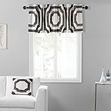 HPD Half Price Drapes Window Valance 50 X 19 Cotton Mecca Printed, PRTW-VLD23-19, Mecca Brown