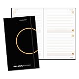 AT-A-GLANCE PLAN.WRITE.REMEMBER. 80612105 Planning Notebook Two Days Per Page, 5 1/8 x 8 1/4, Black