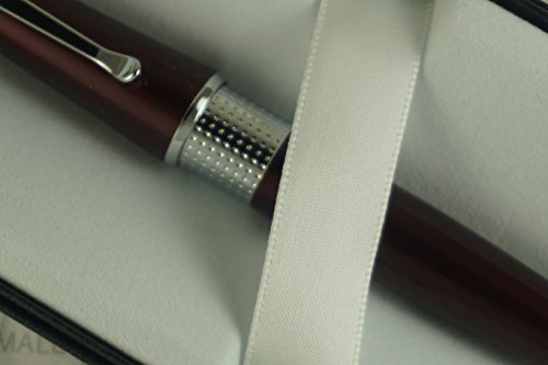 Cross Limited Edition Beverly Burgundy Red Lacquer with Cross Signature Pronounced Center Band Medium Ballpoint l Pen.A Great Wedding, Birthday, Graduation & Christmas Gift - Thumbnail 5