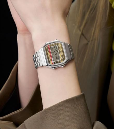 Casio Women's Digital Quarz Watch with Stainless Steel Strap A168WEHA-9AEF - Image 6