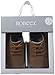 Robeez Boys' Owen Oxford - First Kicks, Hazel, 9-12 Months M US Infant