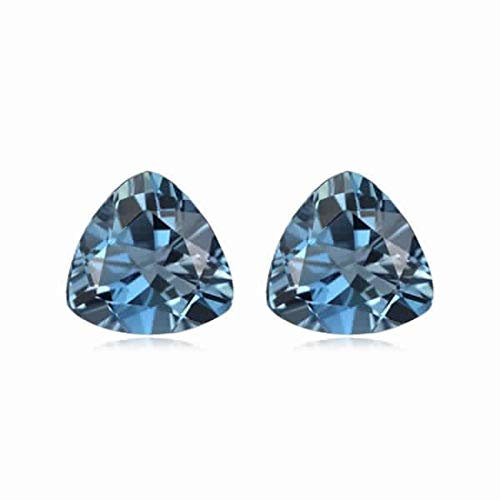 Instagem 0.53-0.66 Cts of 4 mm AAA Trillion London Blue Topaz (2 pcs) Loose Gemstone