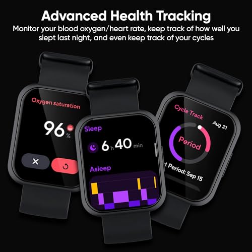 Image of WYZE Smart Watch, 1.75 inch(47mm)Aluminum Smartwatch for Android Phones and iOS Phones IP68 Waterproof Fitness Tracker with Heart Rate /Blood Oxygen /Sleep / Menstrual Monitor Digital Watch for Women and Men