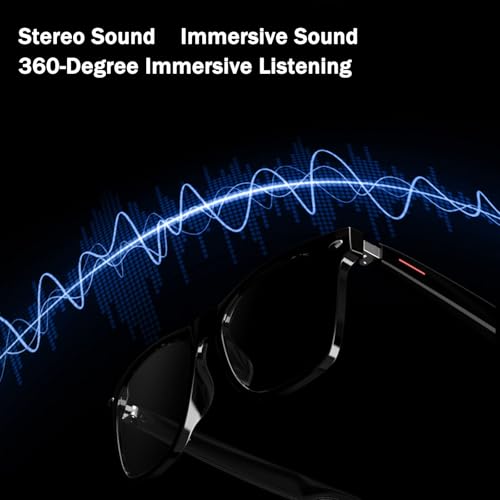Lscsdf Super Black Technology Smart Wireless Headphone Sunglasses 5.0 Bluetooth Sunglasses with Open Ear Speaker Camera4