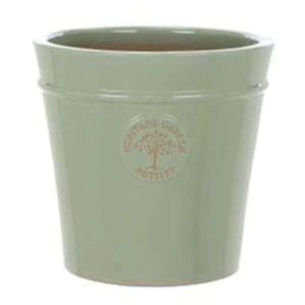 Woodlodge 20cm Mint Green Glazed Heritage Pot