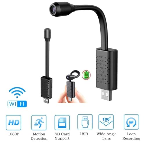 Image of 2MP Full HD Flexible USB WiFi Camera 1080P | Smart Mini Home Security Cam with 140 Wide Angle Lens | Real-Time Motion Sensor Alerts & Live Streaming | Connect with V380 Pro App (Flexible Camera)