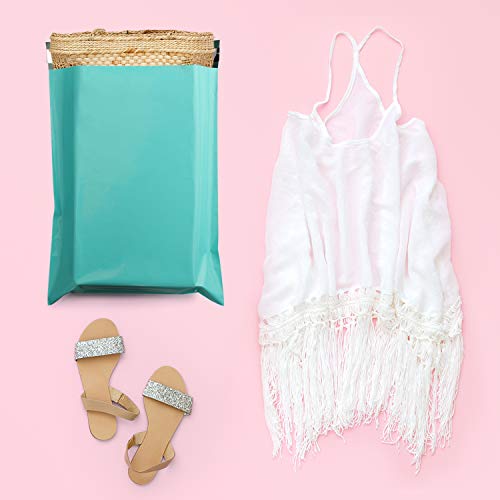 Image of Metronic Poly Mailers 12x15.5 200 Pack, Large Shipping Bags for Clothes | Strong Adhesive Waterproof Tear-resistant Mailing Bags, Shipping Envelopes, Postal Bags for Clothing, Small Business, Teal.
