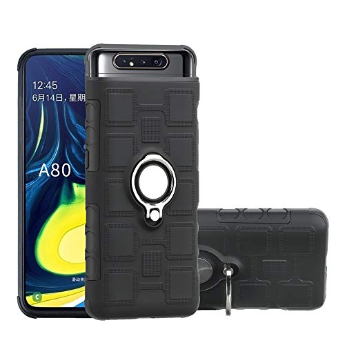 Galaxy A80 /A90 (2019) case,Labanema Hybrid Dual Layer 360 Degree Rotation Ring Holder Kickstand Armor Slim Protective Cover for Samsung Galaxy A80 (2019) /A90 (2019) - Black