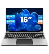 jumper Laptop Computer, 16 Inch FHD Display, 5305U Processor, 12GB RAM, 640GB Storage(128GB eMMC+...