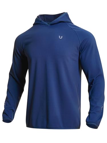 NORTHYARD Men's Running Hoodie Shirts Lightweight Fleece Workout Hooded Sweatshirts Long Sleeve Thermal Pullover Athletic Gym