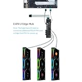 Lian Li UNI Fan TL LCD 120 Wireless - pojedyncze opakowanie (odwrotne ostrze) - kontroler nie jest dołączony - bezprzewodowe sterowanie 2,4 GHz - konstrukcja lustra nieskończoności - wymagany