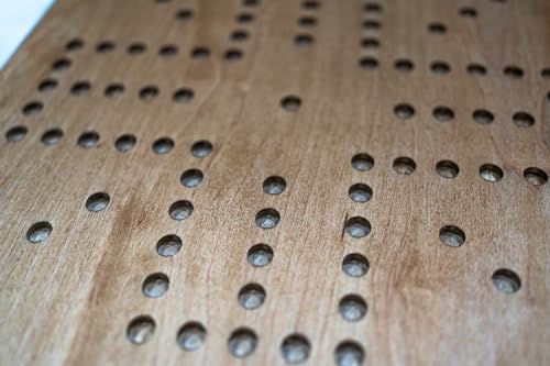 Tablero artesanal de madera real 16x16 inch con canicas miniatura 4