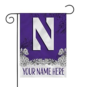 Rico Industries NCAA Northwestern Wildcats Personalized Garden Flag
