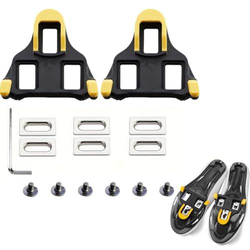 GXGM 1 Set Tacchette Bici, Tacchette per Bici da Strada per SPD SL Precision, Tacchette da Ciclismo per SPD, SL, SM-SH10, SM-SH11, SM-SH12, per Bici da Strada, Corsa, Ciclismo da Competizione