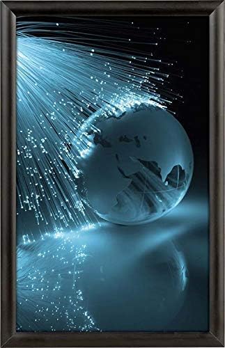 Alpina Manufacturing 11x17 Black Aluminum Snap Frame, 1" Profile, Wall Mounted