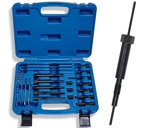 Glow Plug Removal Tool Glühkerzen-Elektroden-Ausbauwerkzeug Glühkerzen-Ausbaukit für das Entfernen abgebrochener Glühkerzenspitzen passend für M8x1 0 M10x1 0 M10x1 25 Glühkerzen und mehr