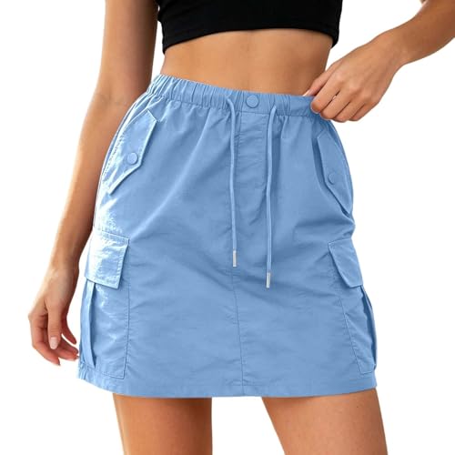 Jupe cargo jupe midi en coton de style décontracté pour femme