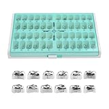 Kid Protesi Kid Corone Preformate Metallo Corona In Acciaio Inox Corone Temporanee Ortodonzia Materiale Terapia Strumenti 48Pcs/Box