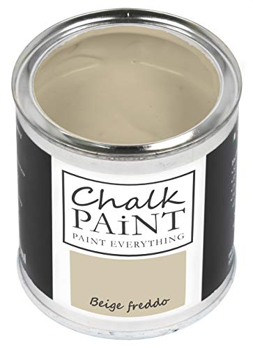 Chalk Paint Everything® Beige Freddo Kreidefarbe Wasserbasis für Alle Oberflächen einfach zu verarbeiten ohne schlechten Geruch - Chalk Paint Extra Matt (250 ml)