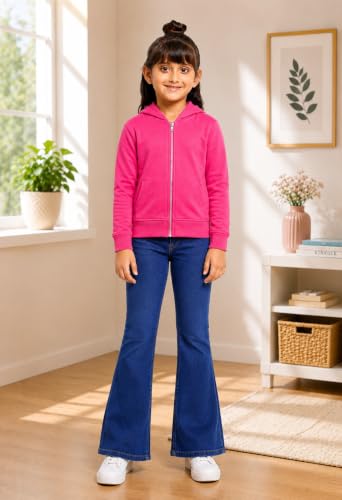Image of ADBUCKS Girl's Cotton Hooded Sweatshirt