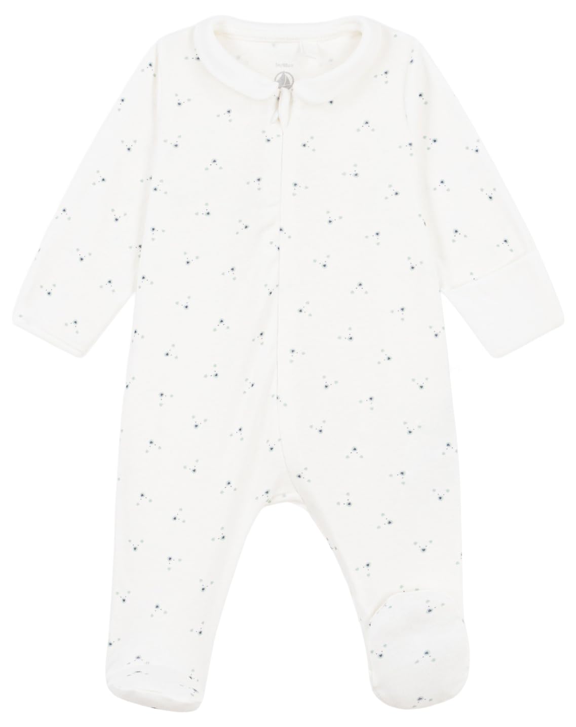 Petit Bateau Baby-Schlafanzug aus Baumwolle mit Blumenmuster
