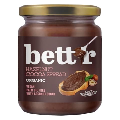 Bett’r Organic Hazelnut Cocoa Cream Spread Cover