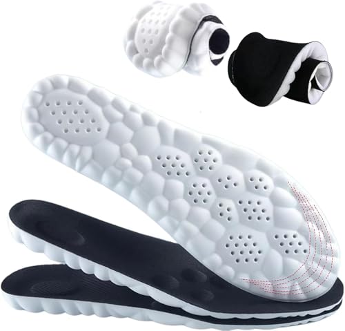 Insoles Men, Shoe Inserts for Men, 4D Cloud Insoles for Men and Women, Steeper Insoles for Boots...