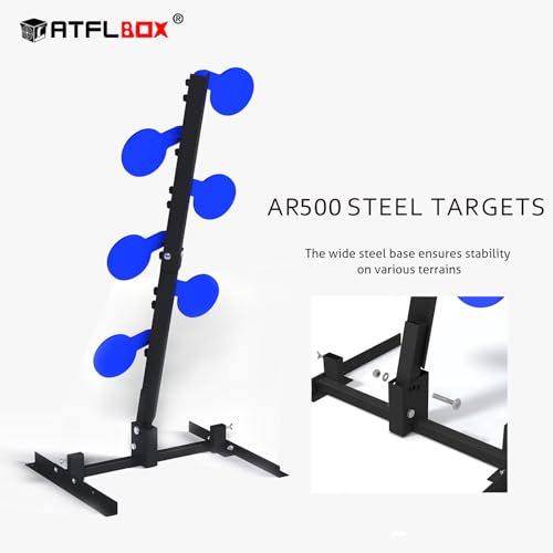 Cible en acier pour tir Atflbox AR500 résistant aux impacts de compétition