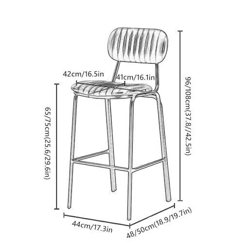 Tabouret de petit-déjeuner confortable et facile à nettoyer - 3