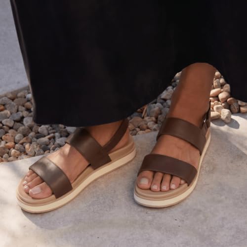 Image of Coutgo Women's Arch Support Adjustable Strap Flat Sandals